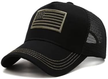 כובע משאיות דגל צבאי טקטי בסגנון צבאי טקטי עם רצועה מתכווננת | נושם ושוני